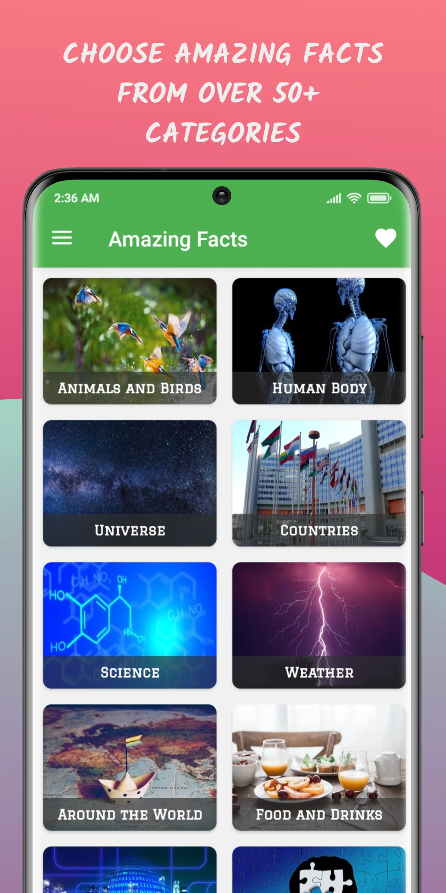 Amazing Daily Facts-Cool Facts | Indus Appstore | Screenshot