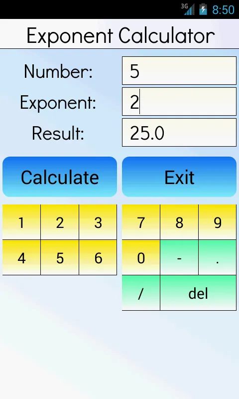 Exponent Calculator | Indus Appstore | Screenshot