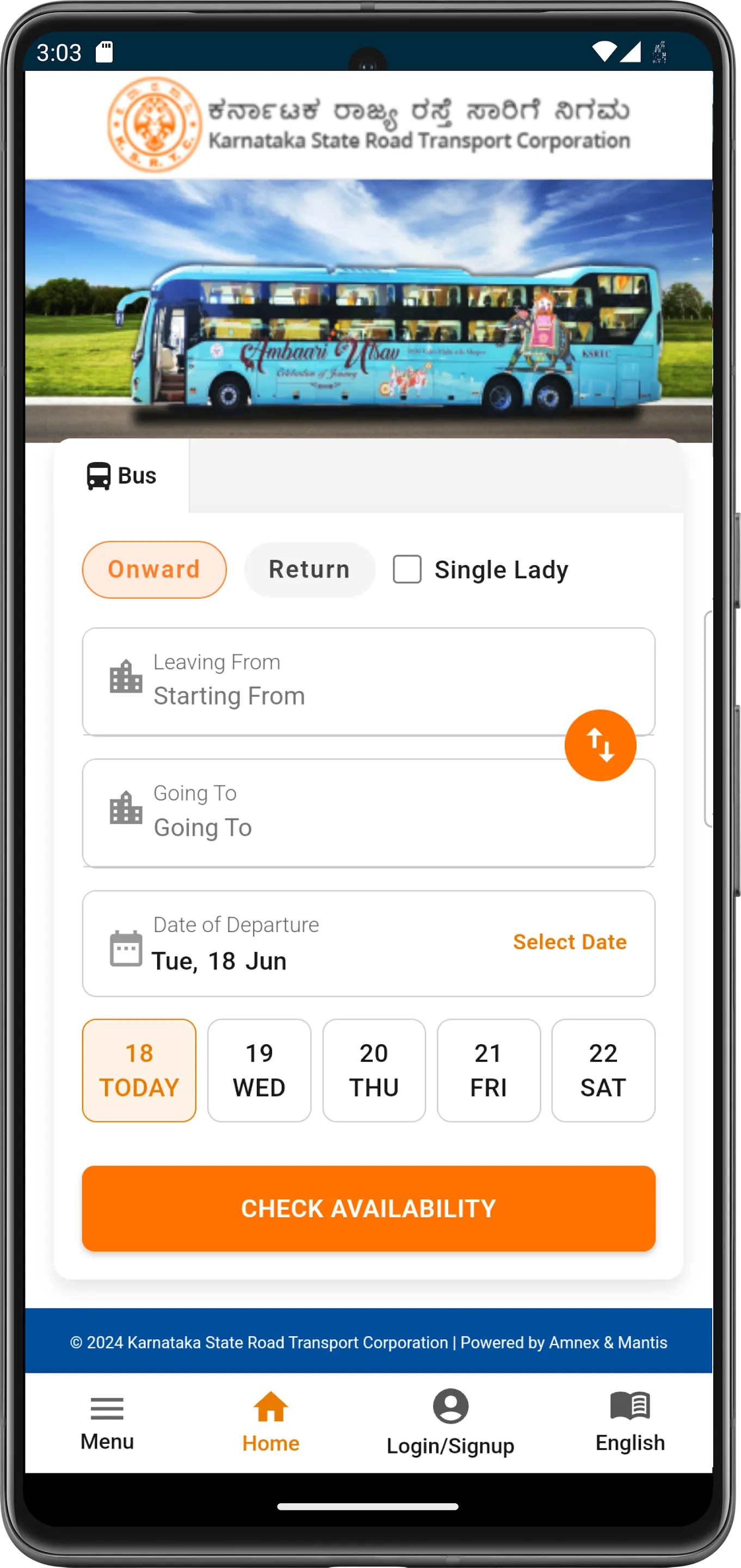 KSRTC AWATAR Booking App | Indus Appstore | Screenshot