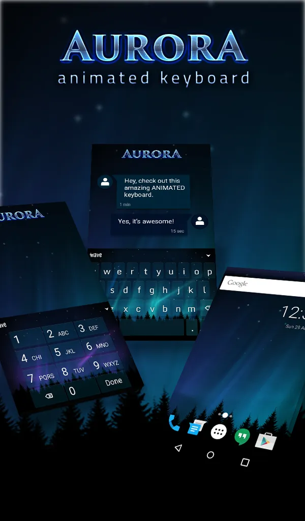 Aurora HD Live Wallpaper Theme | Indus Appstore | Screenshot