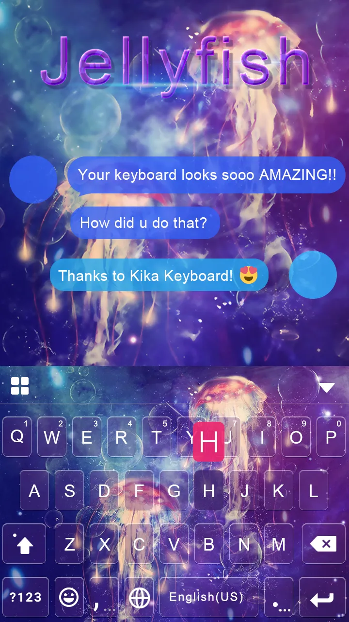 Jellyfish Kika Keyboard Theme | Indus Appstore | Screenshot