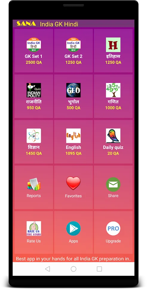 India GK (Hindi) | Indus Appstore | Screenshot