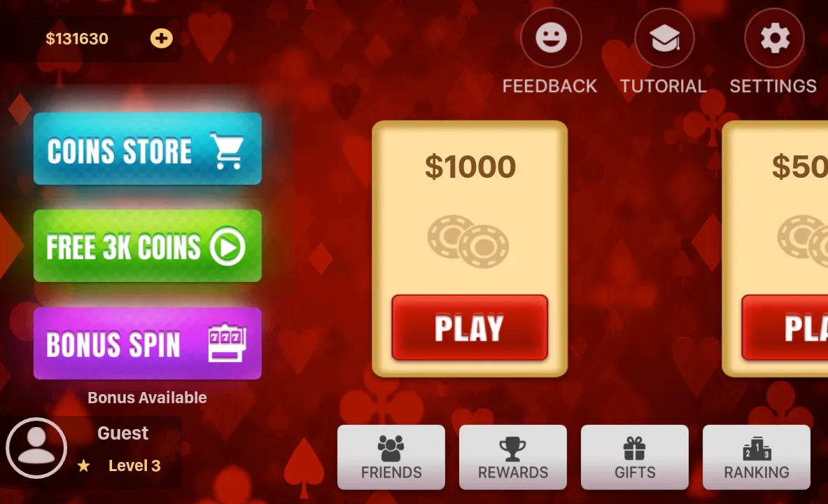 Three Card Poker | Indus Appstore | Screenshot