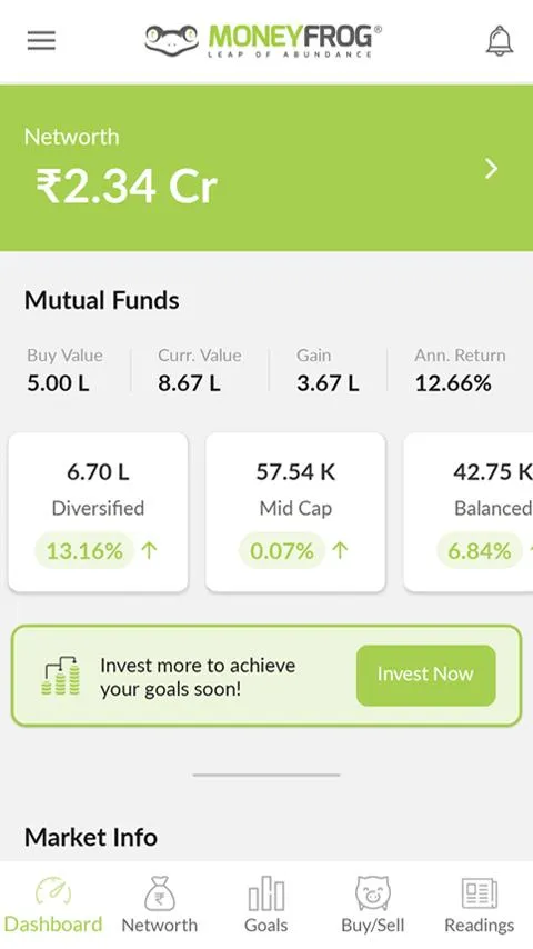 Moneyfrog  – The Best Mutual F | Indus Appstore | Screenshot