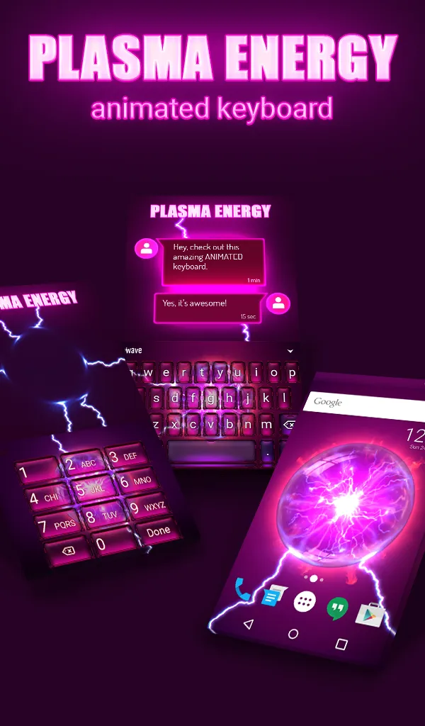 Plasma Keyboard & Wallpaper | Indus Appstore | Screenshot