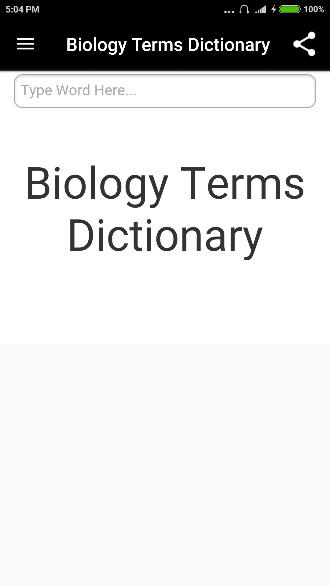 Biology Terms Dictionary | Indus Appstore | Screenshot