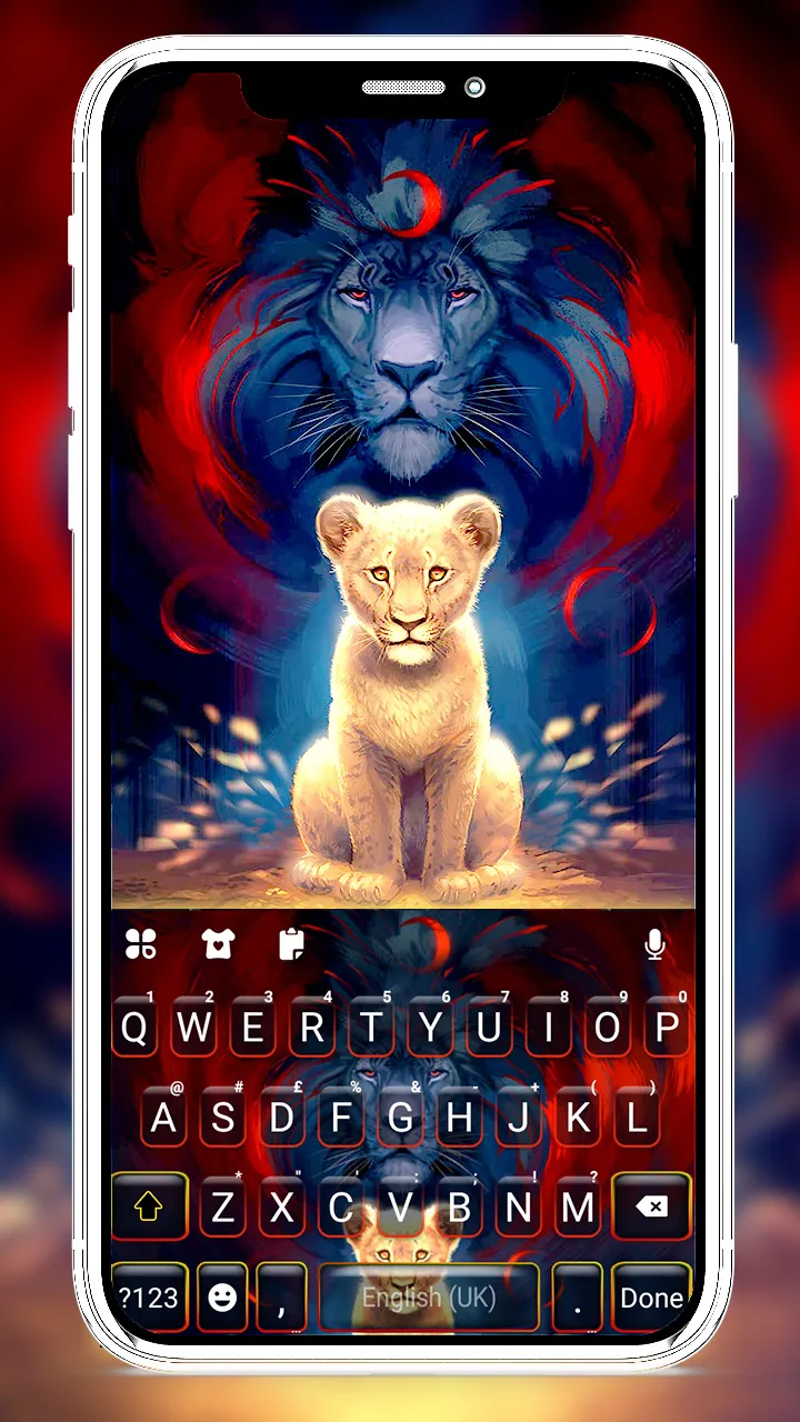 Wild Lion Keyboard Background | Indus Appstore | Screenshot