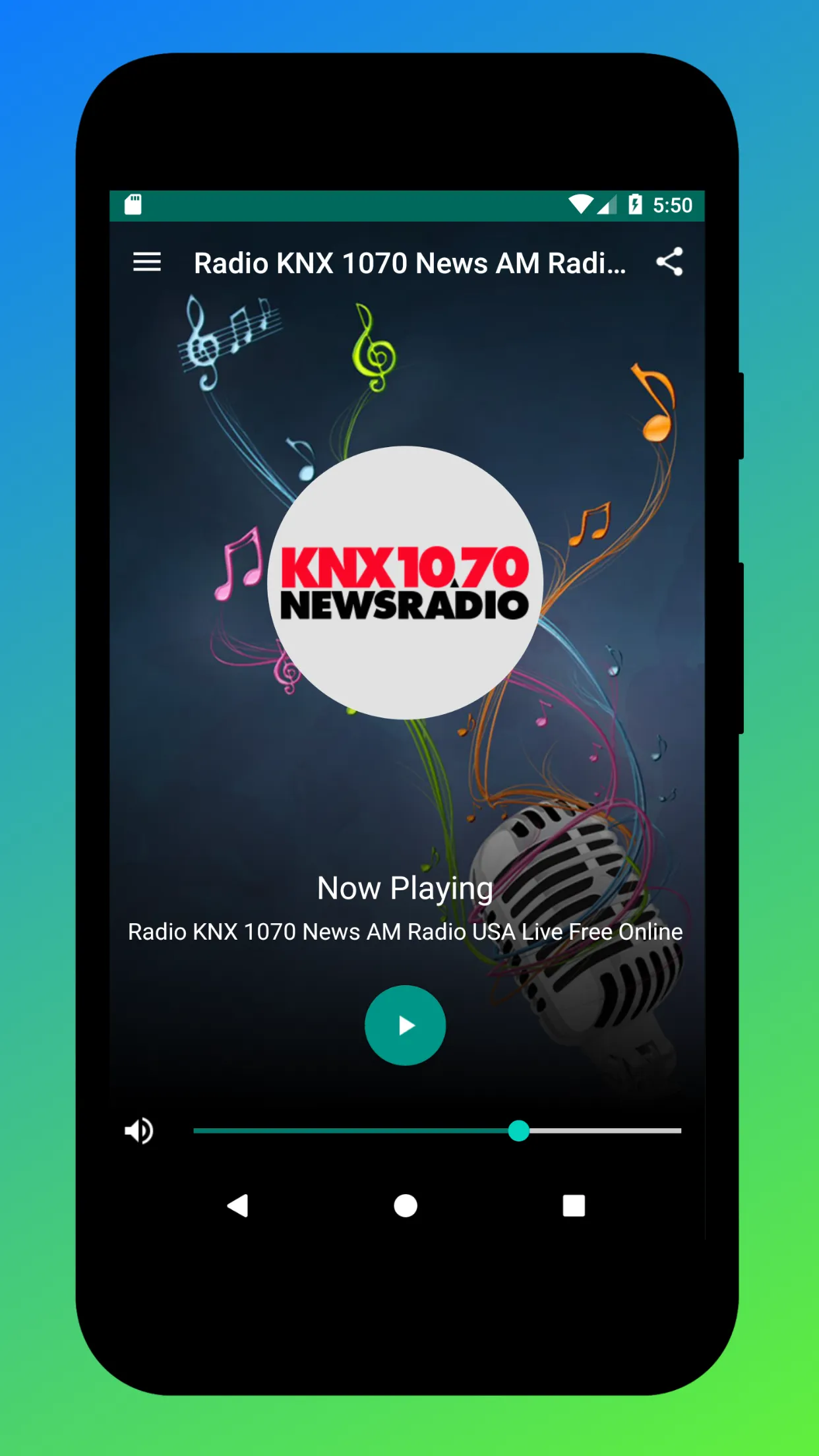 KNX 1070 News Radio Los Angele | Indus Appstore | Screenshot