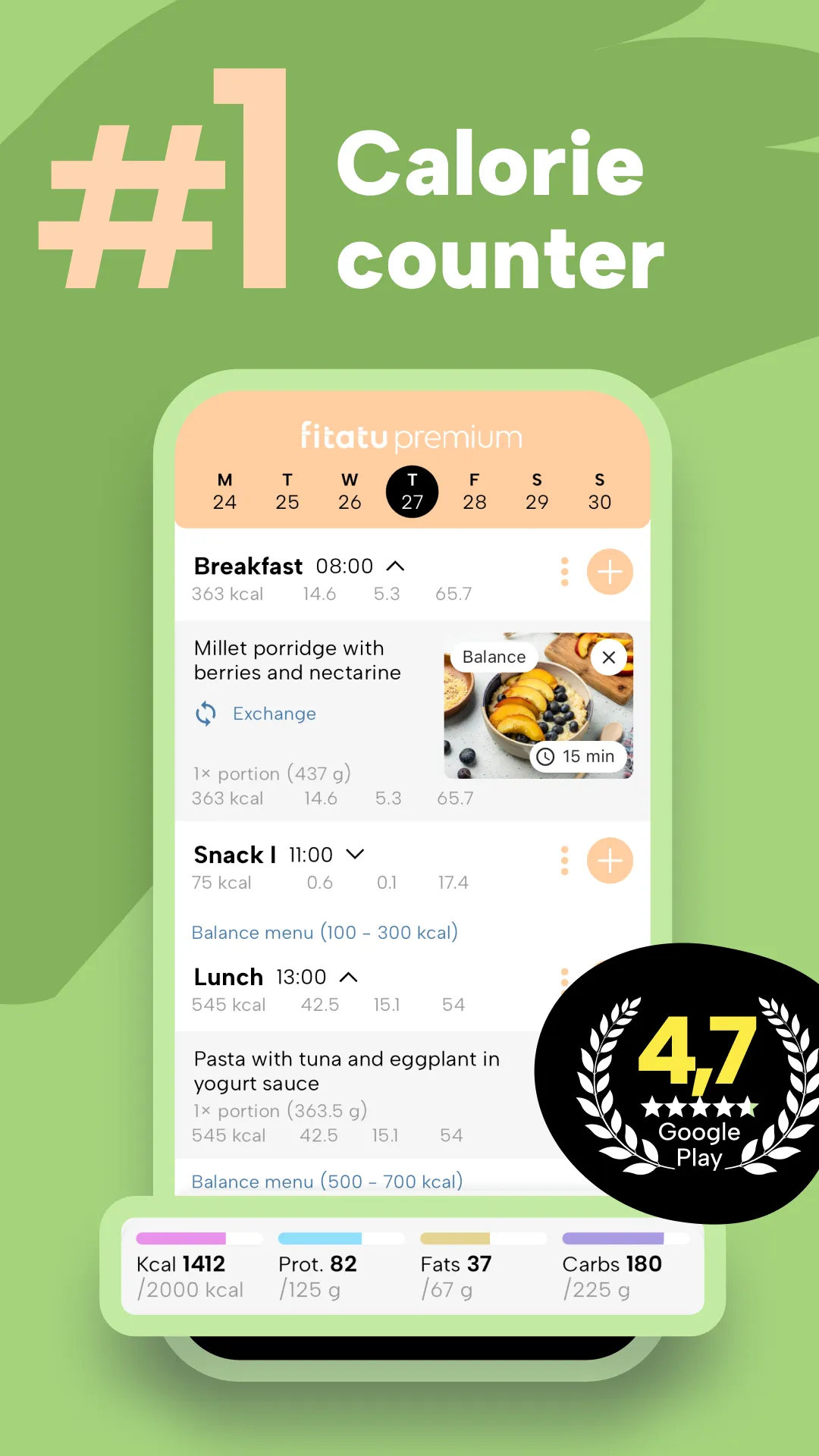 Fitatu Calorie Counter & Diet | Indus Appstore | Screenshot