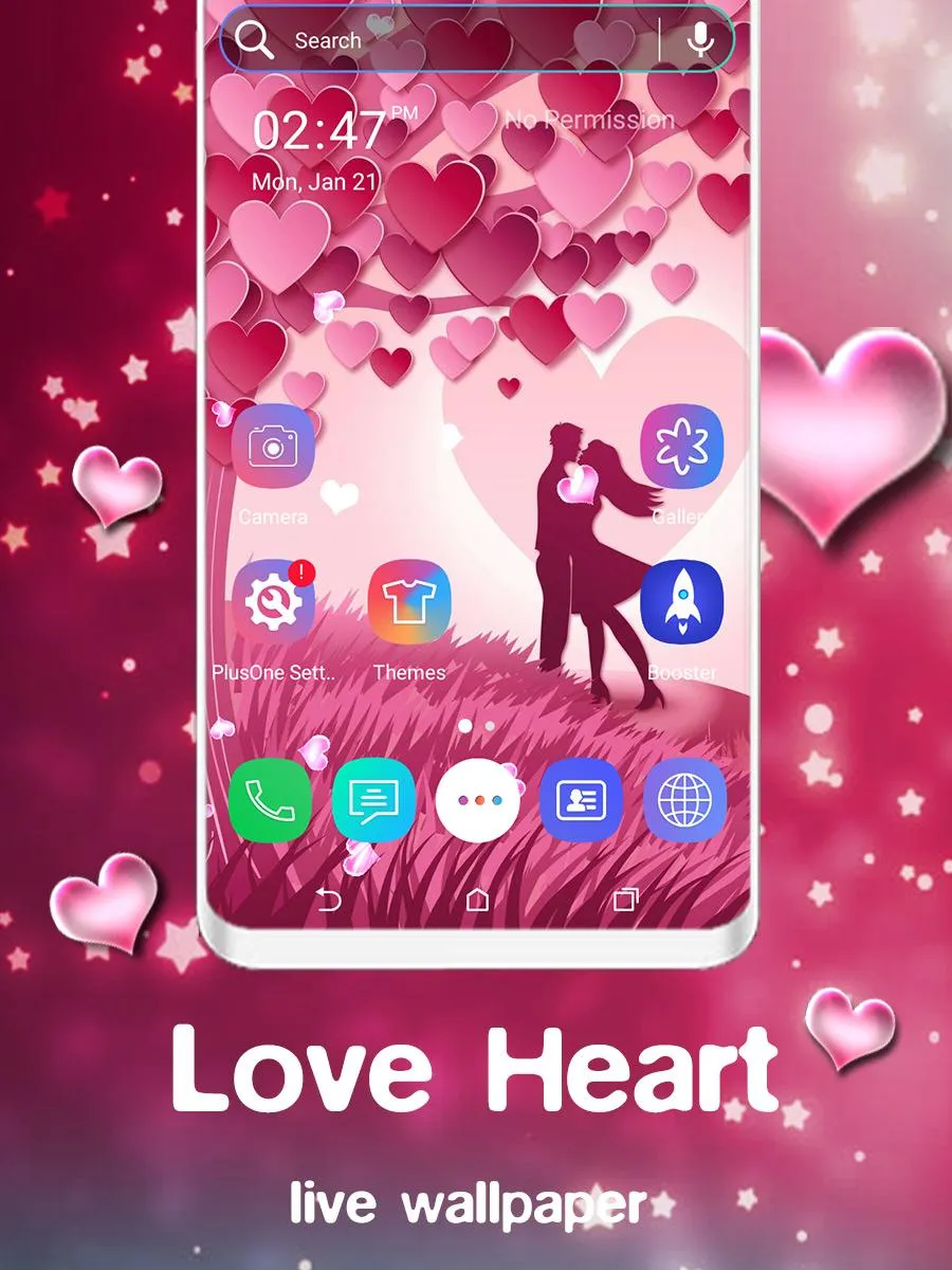 Love Heart Particle LWP | Indus Appstore | Screenshot