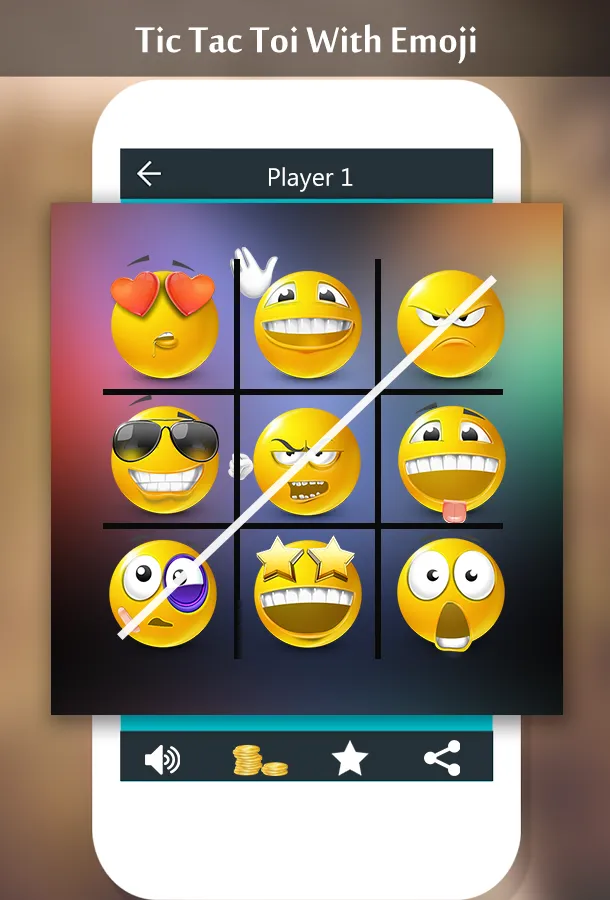 Tic Tac Toe With Emoji | Indus Appstore | Screenshot