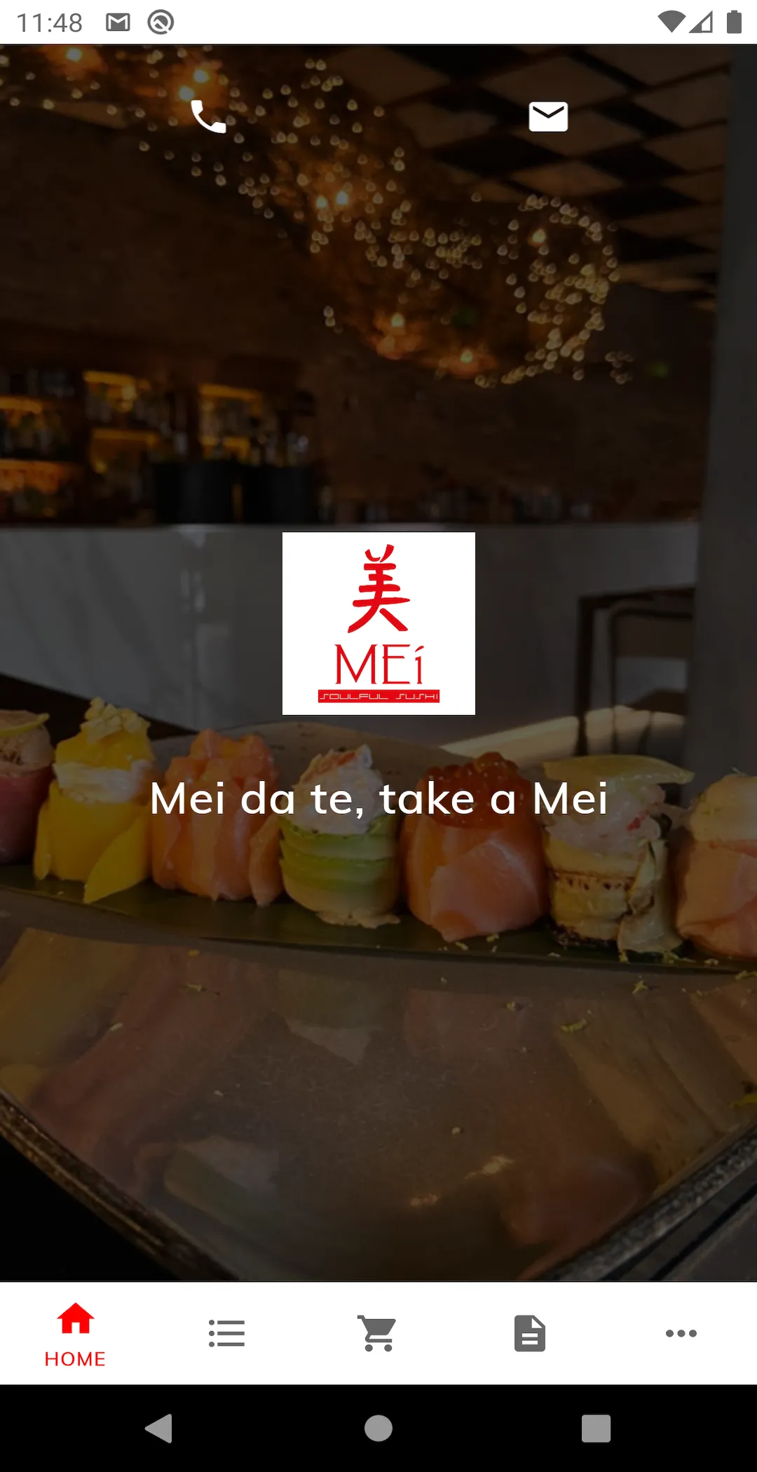 MEi soulful sushi | Indus Appstore | Screenshot