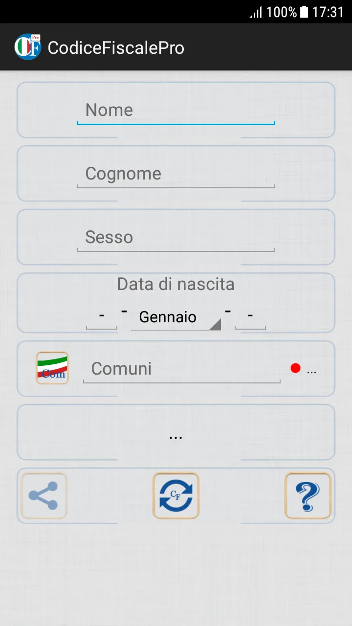 Generatore di codice fiscale | Indus Appstore | Screenshot