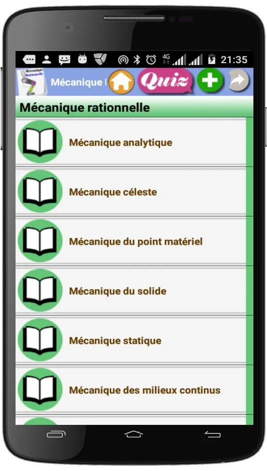 Cours de Mécanique Rationnelle | Indus Appstore | Screenshot