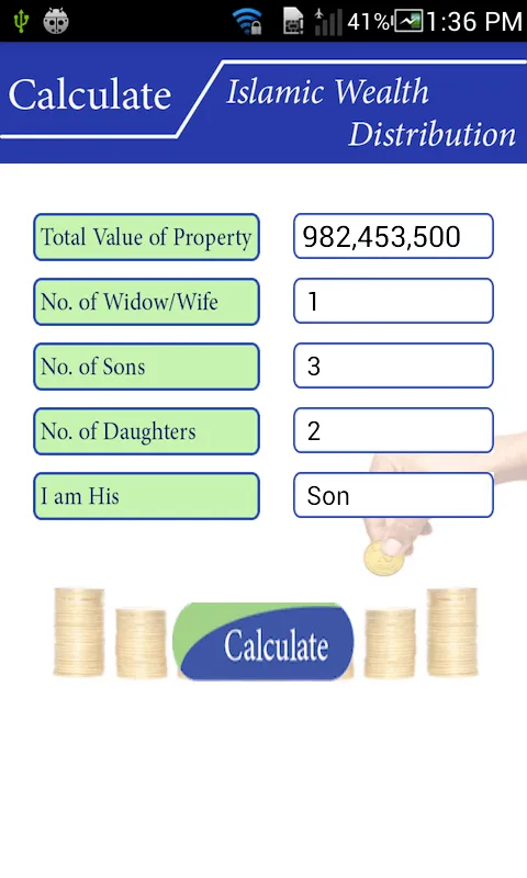 Islamic Wealth Distribution | Indus Appstore | Screenshot