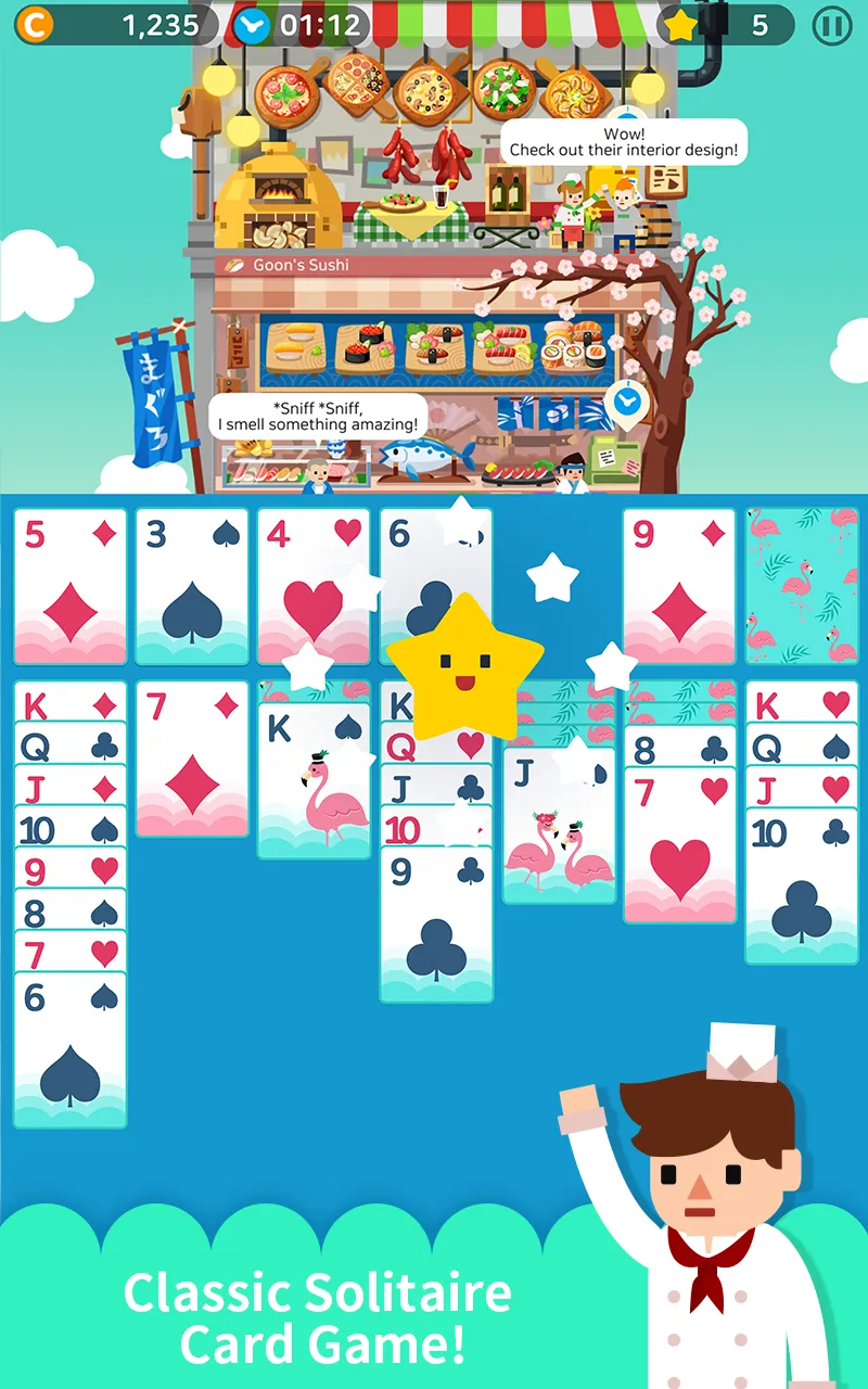 Solitaire Cooking Tower | Indus Appstore | Screenshot