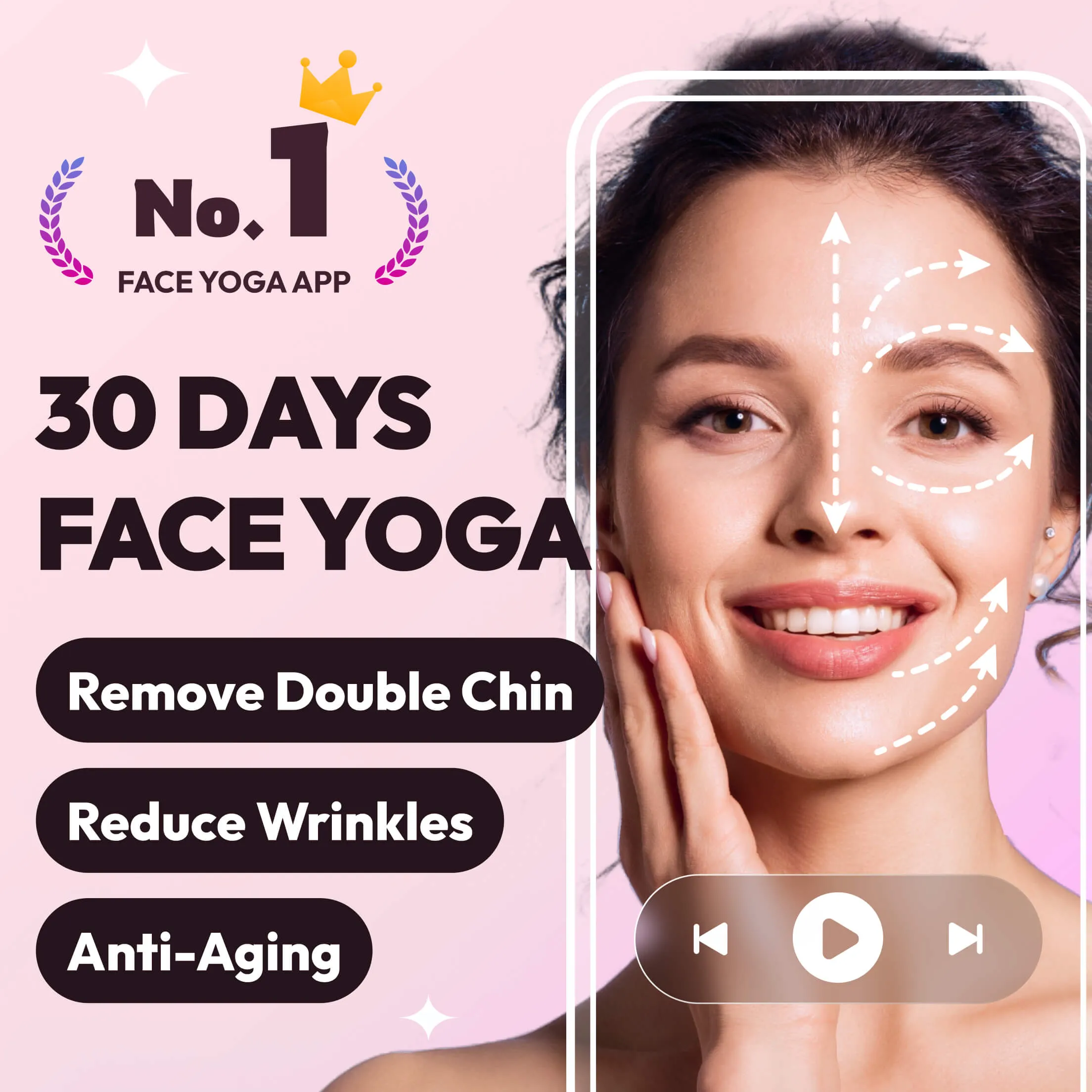 Face Yoga Exercises, Skin Care | Indus Appstore | Screenshot