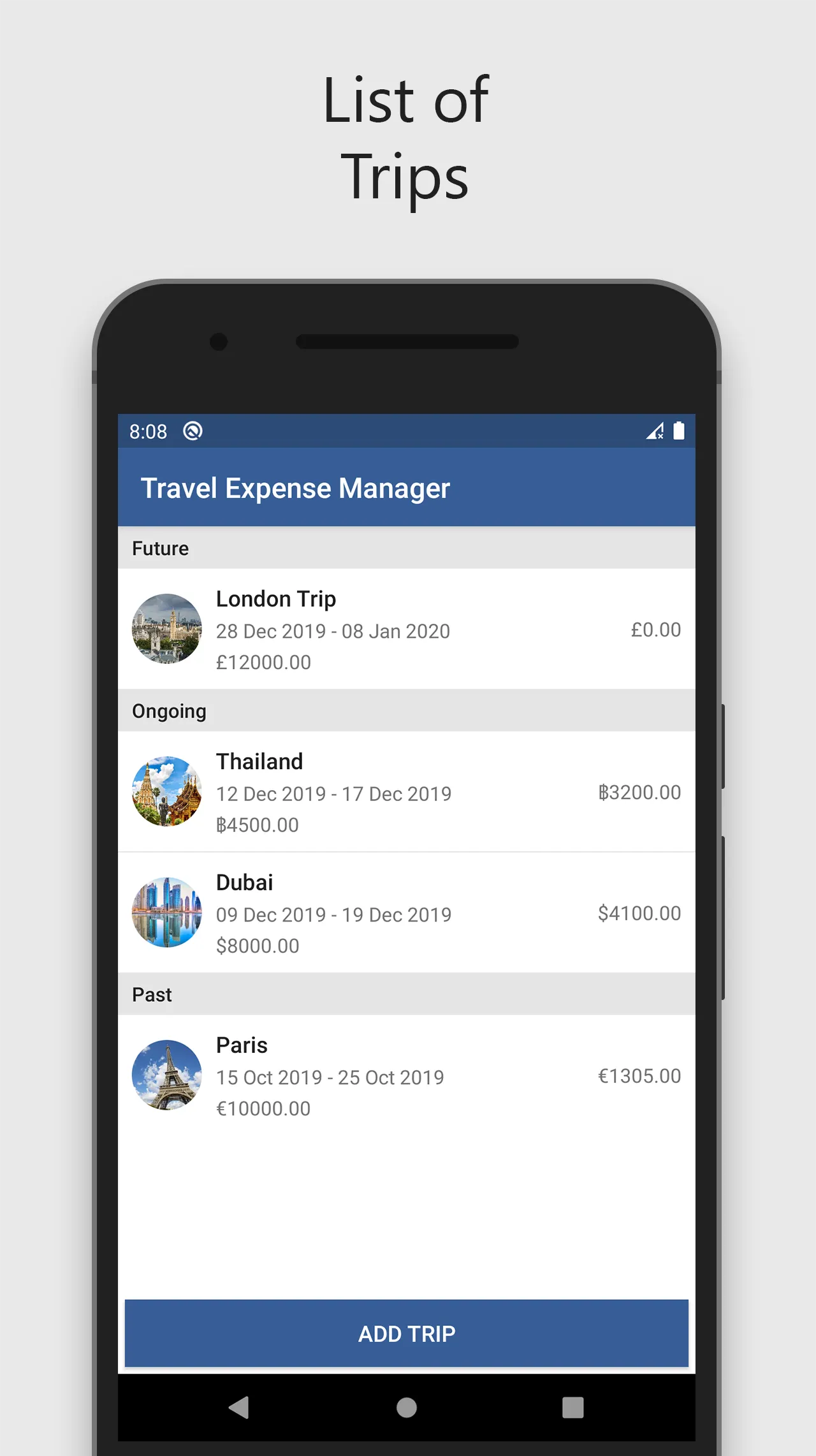 Travel Expense Manager | Indus Appstore | Screenshot