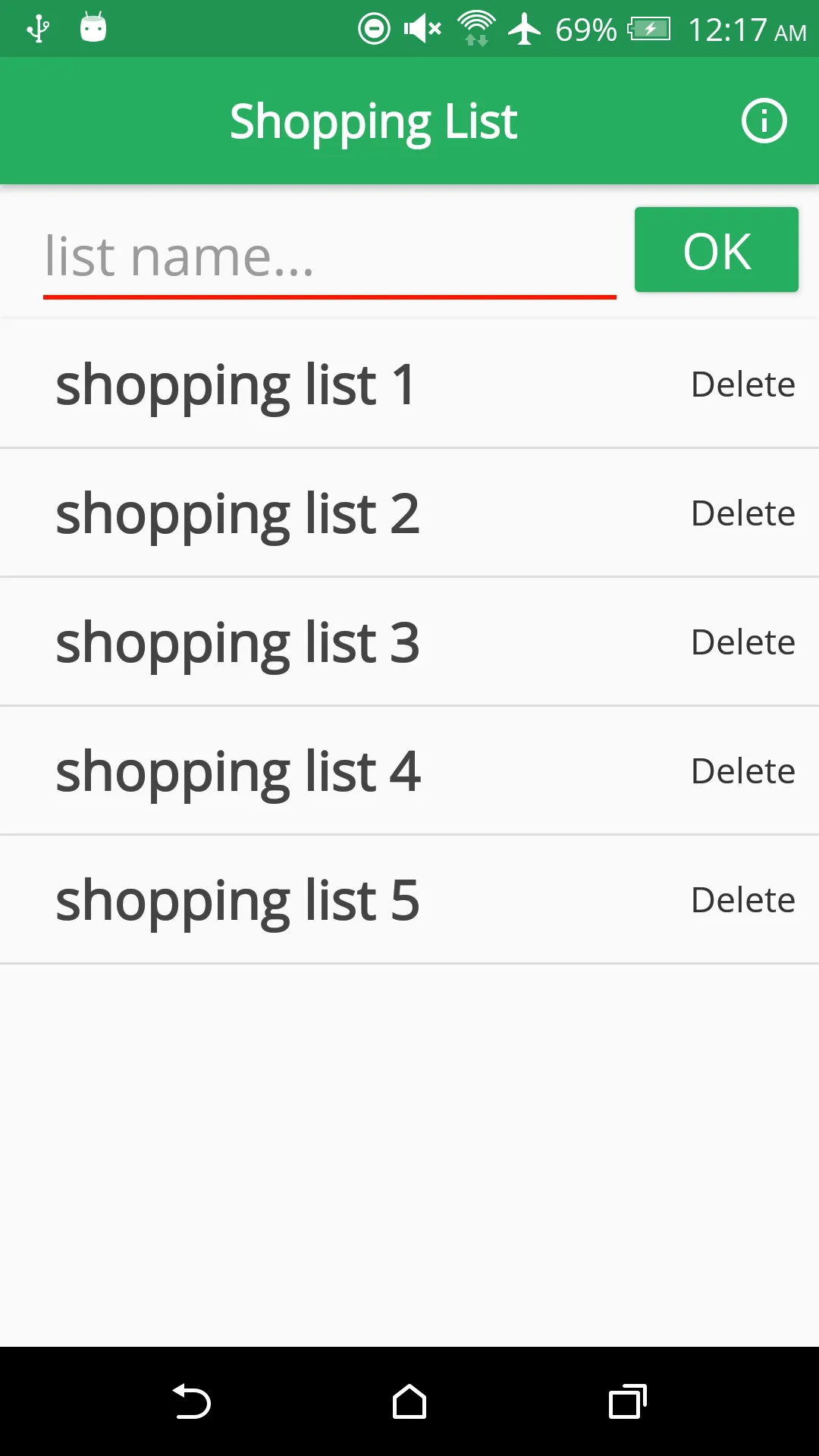 Shopping List - Out of, Needed | Indus Appstore | Screenshot