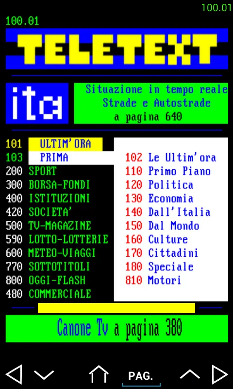 Teletext Ita | Indus Appstore | Screenshot