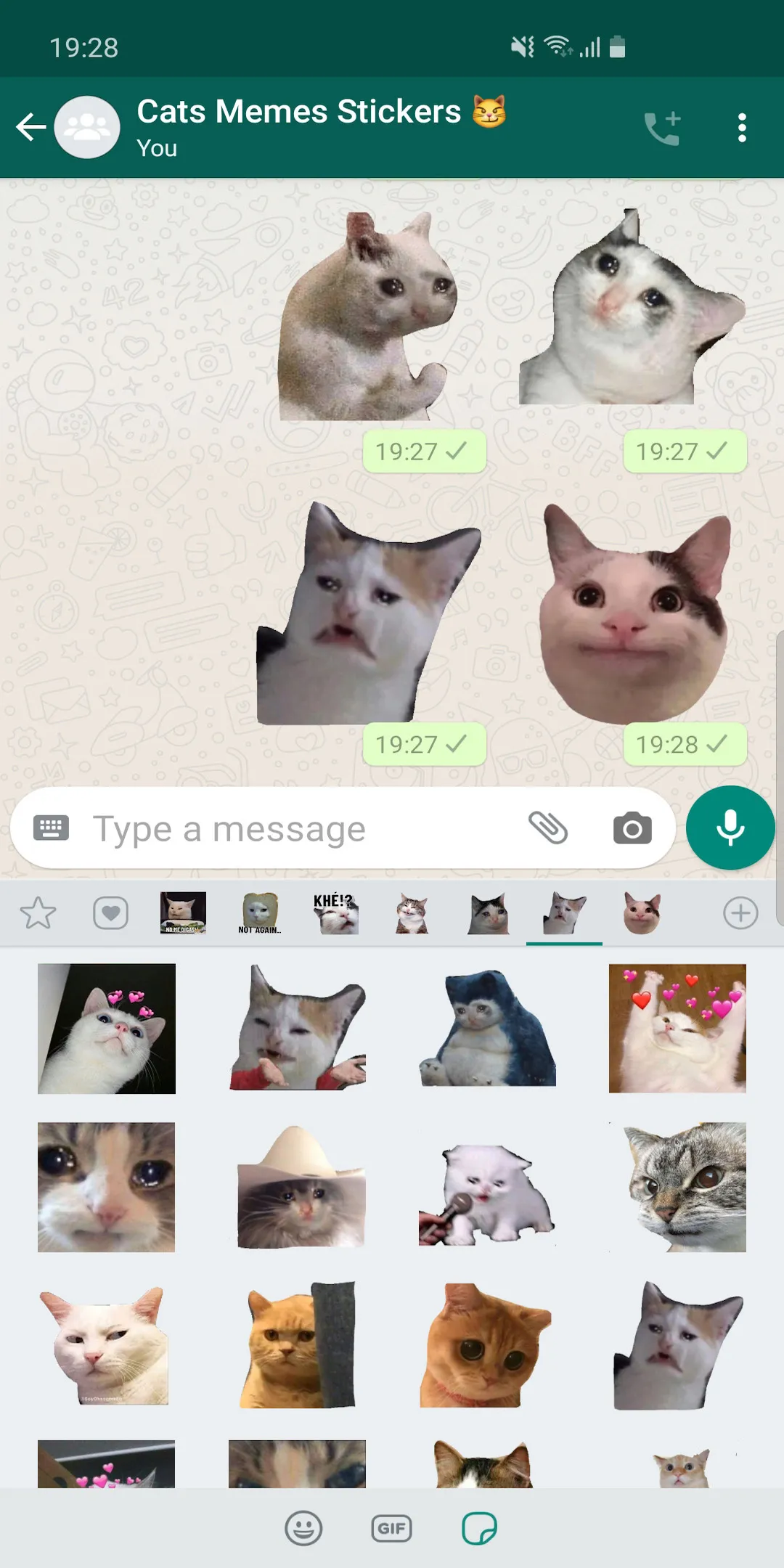 Cat Memes Stickers WASticker | Indus Appstore | Screenshot