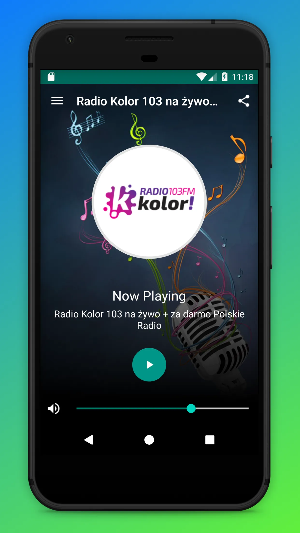 Radio Kolor 103 FM App Polskie | Indus Appstore | Screenshot