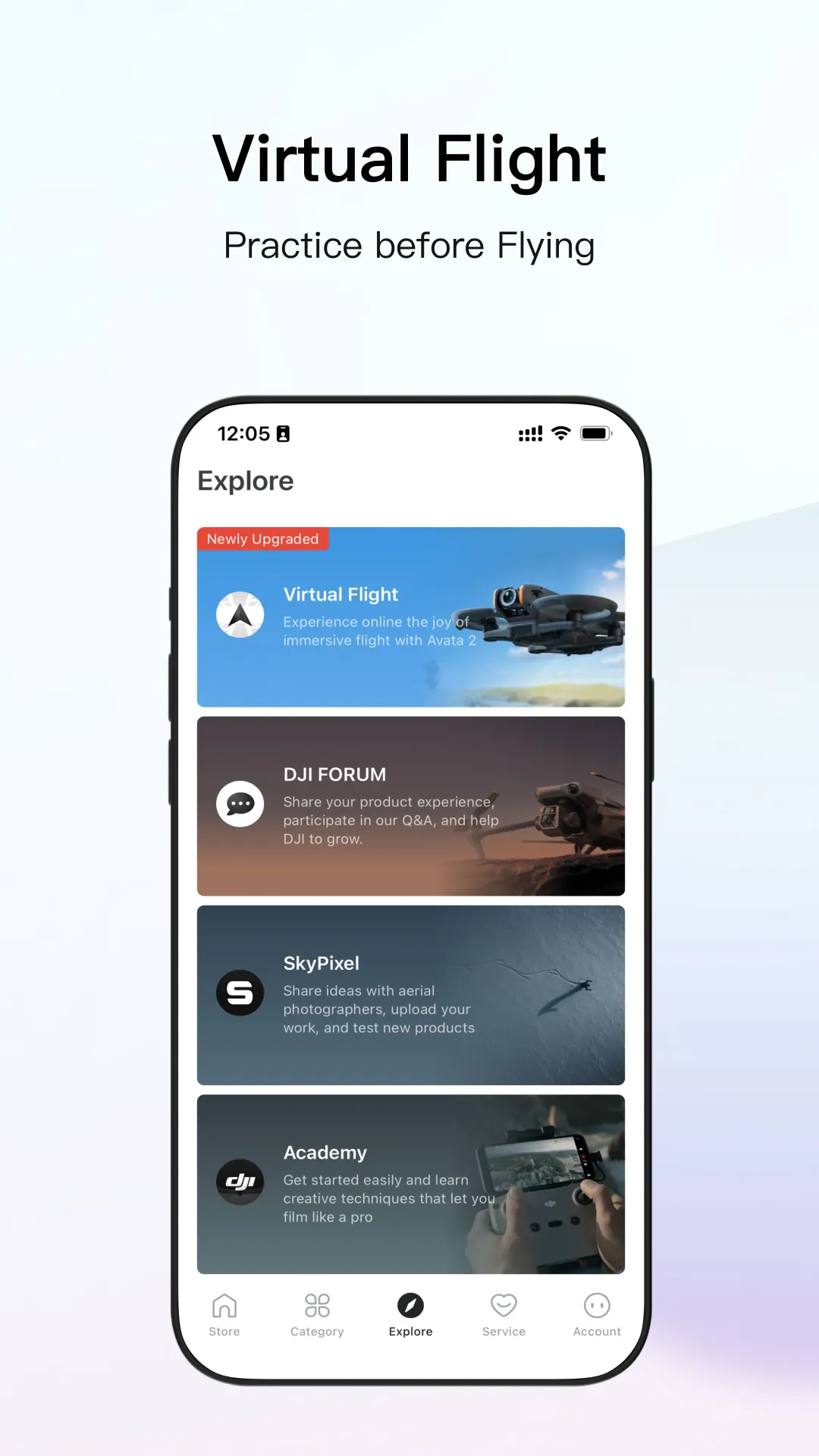 DJI Store - Try Virtual Flight | Indus Appstore | Screenshot