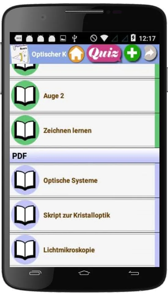 Optischer Kurs | Indus Appstore | Screenshot