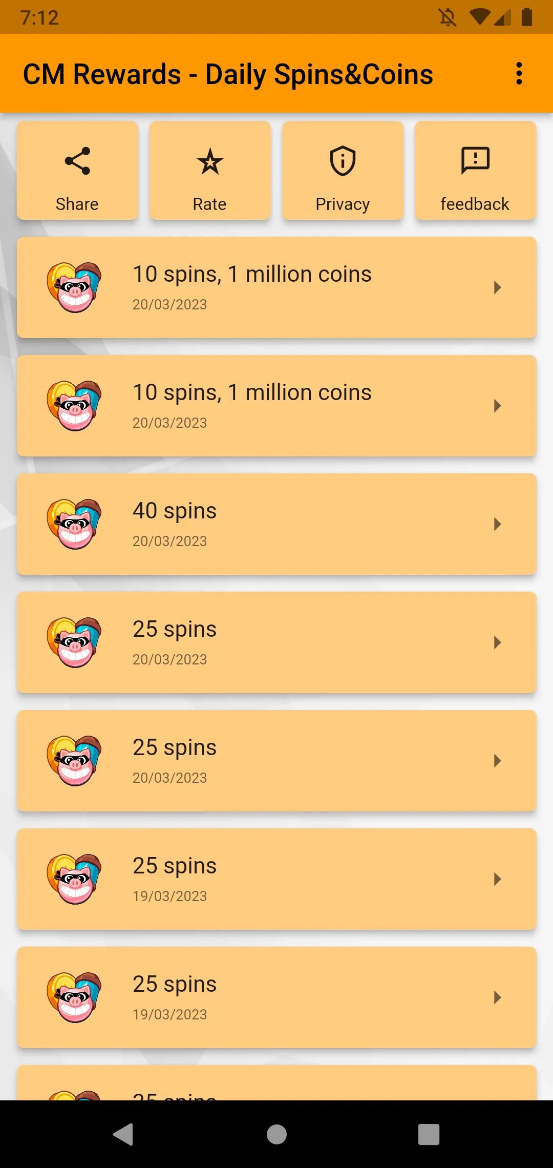 CM Daily Spin Rewards | Indus Appstore | Screenshot