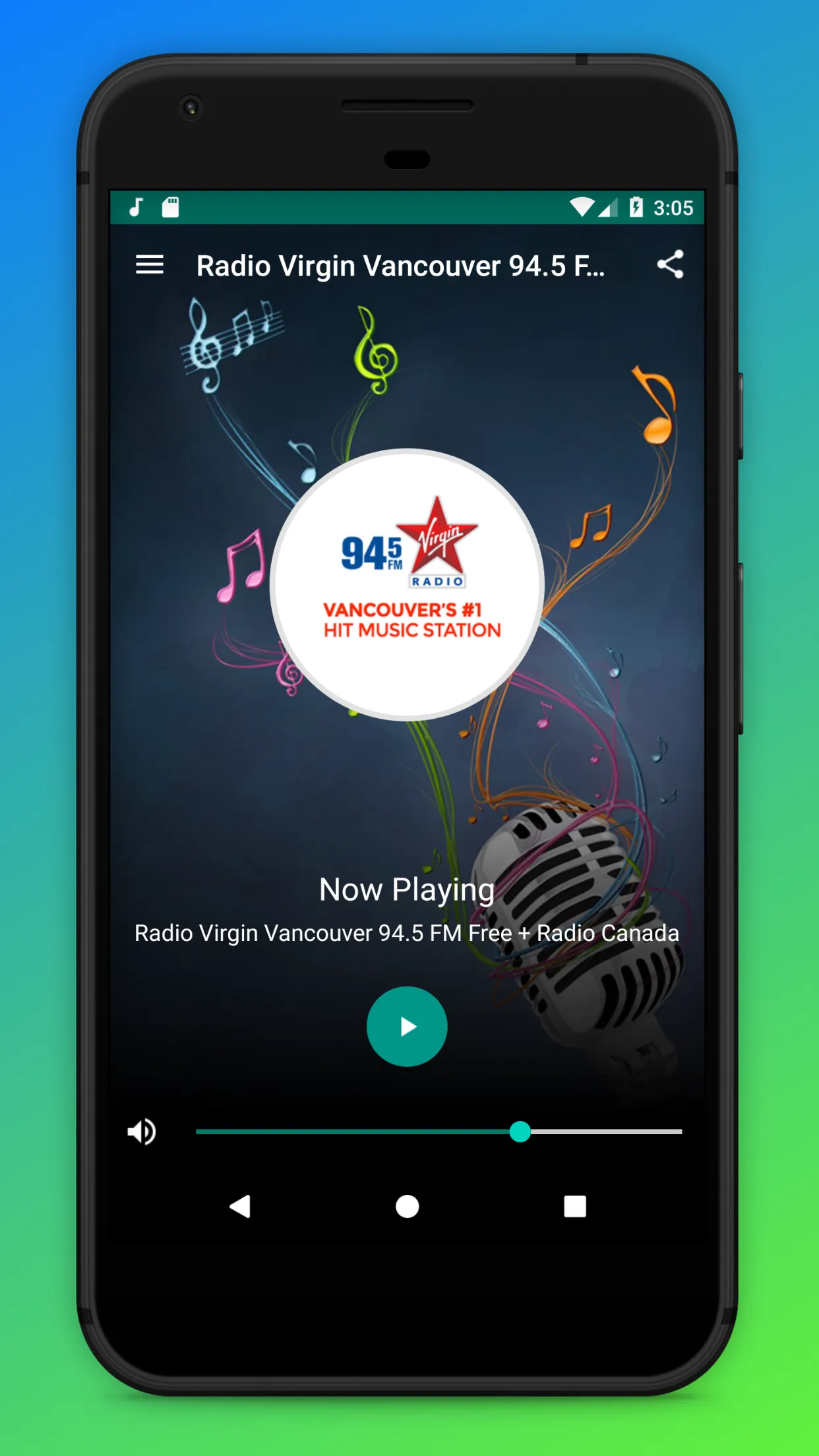 Virgin Radio Vancouver 94.5 FM | Indus Appstore | Screenshot