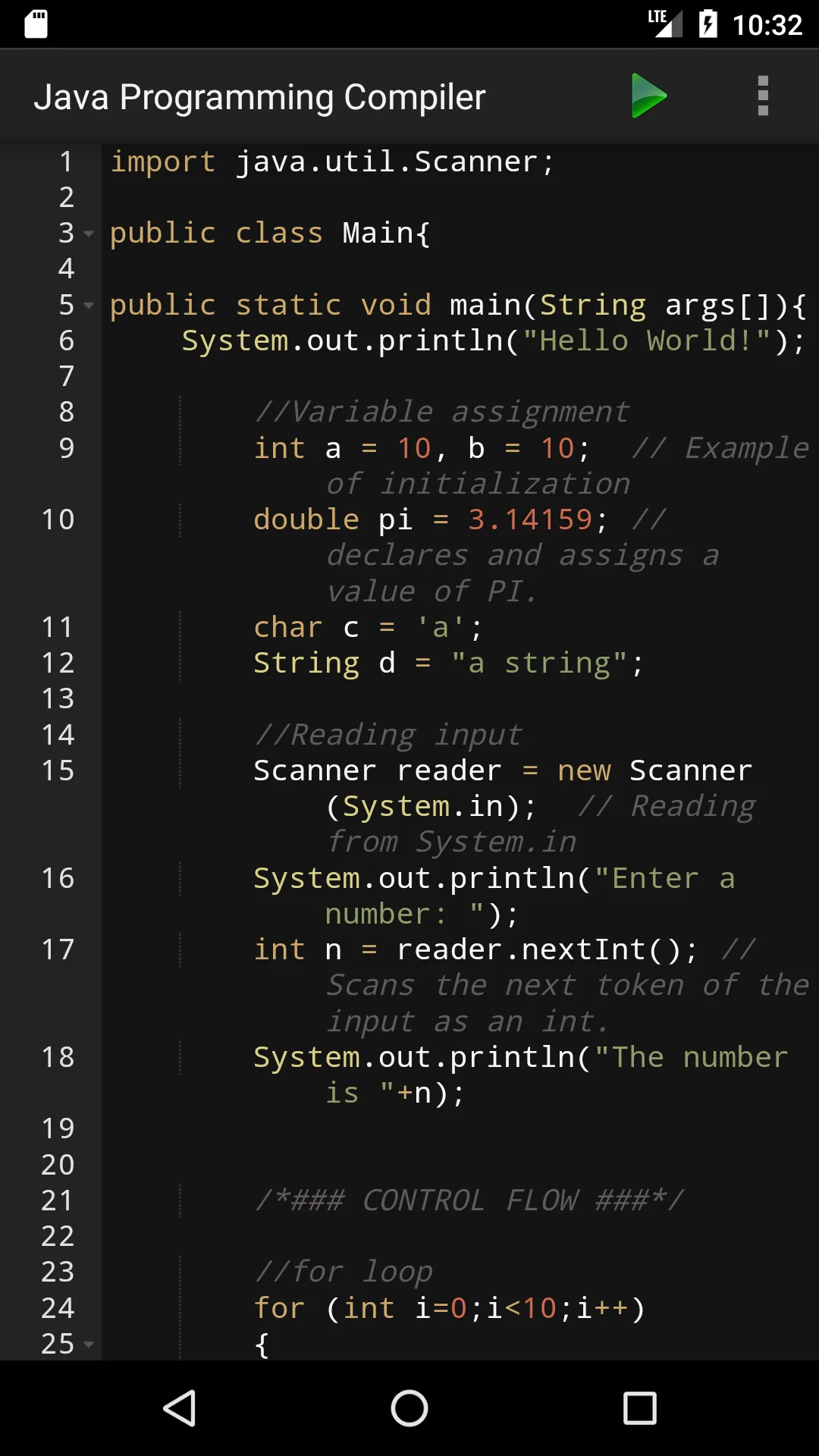 Jedona - Compiler for Java | Indus Appstore | Screenshot