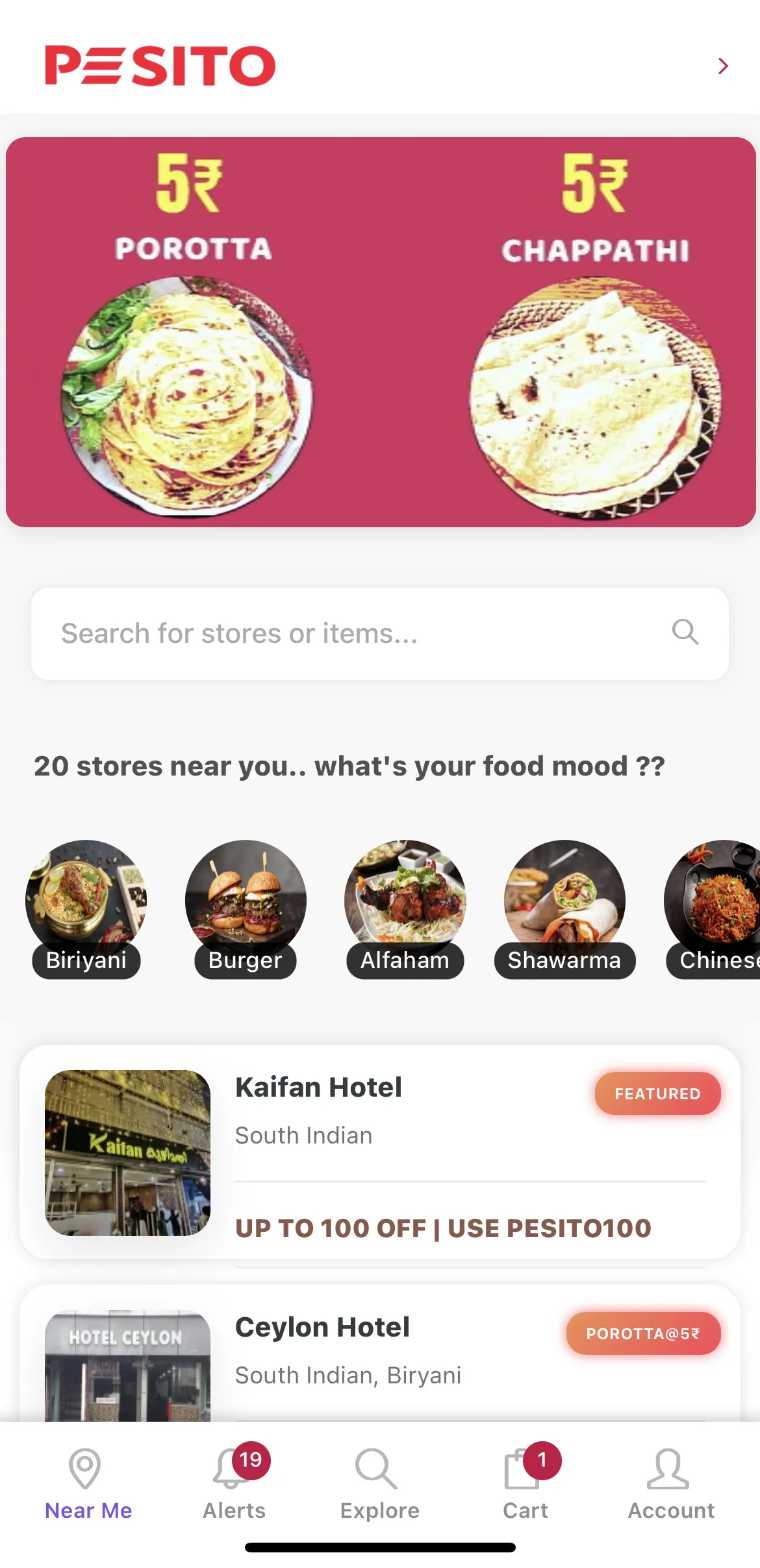 Pesito - Kerala's Own Delivery | Indus Appstore | Screenshot