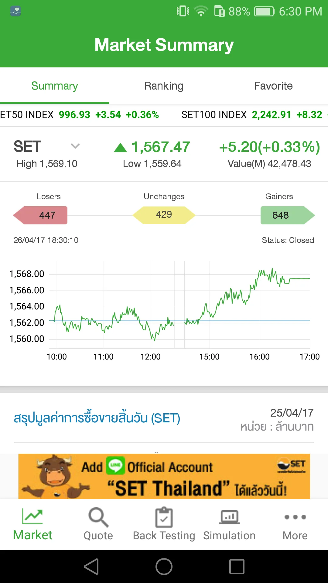 Settrade App | Indus Appstore | Screenshot