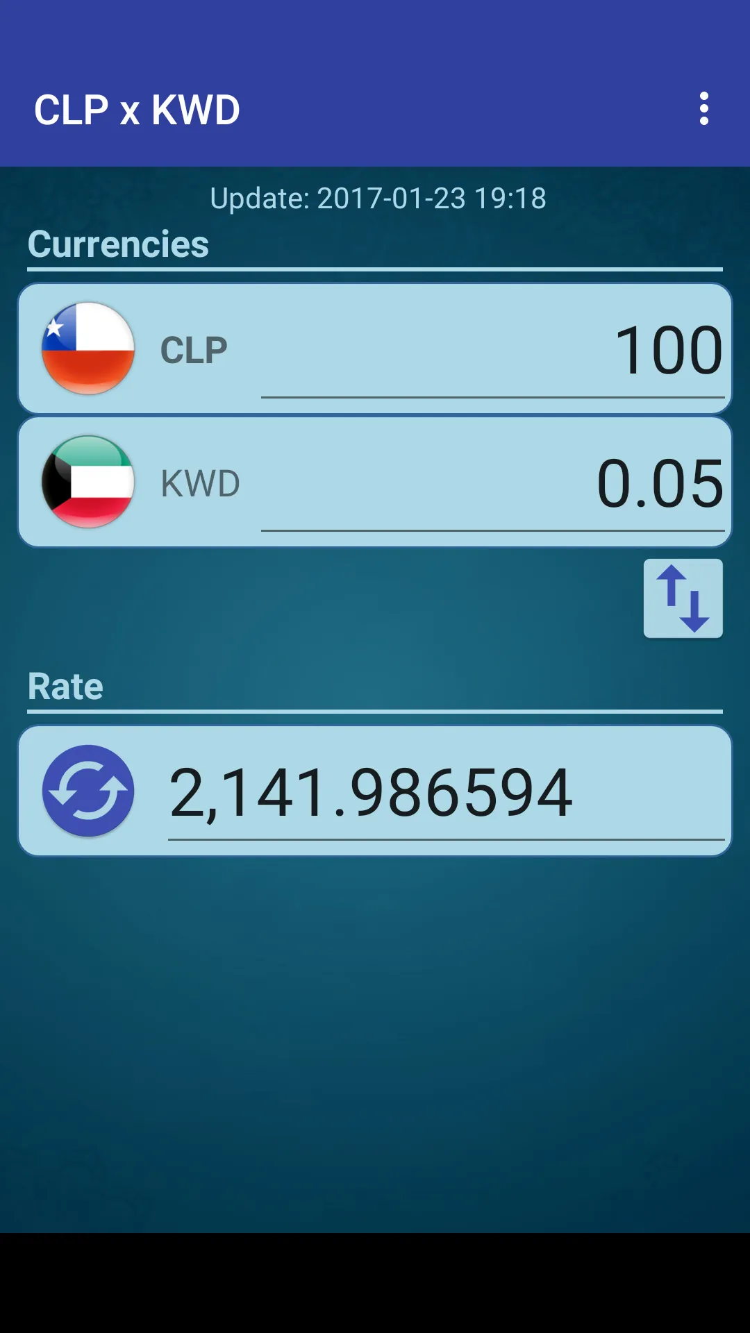 Chile Peso x Kuwaiti Dinar | Indus Appstore | Screenshot