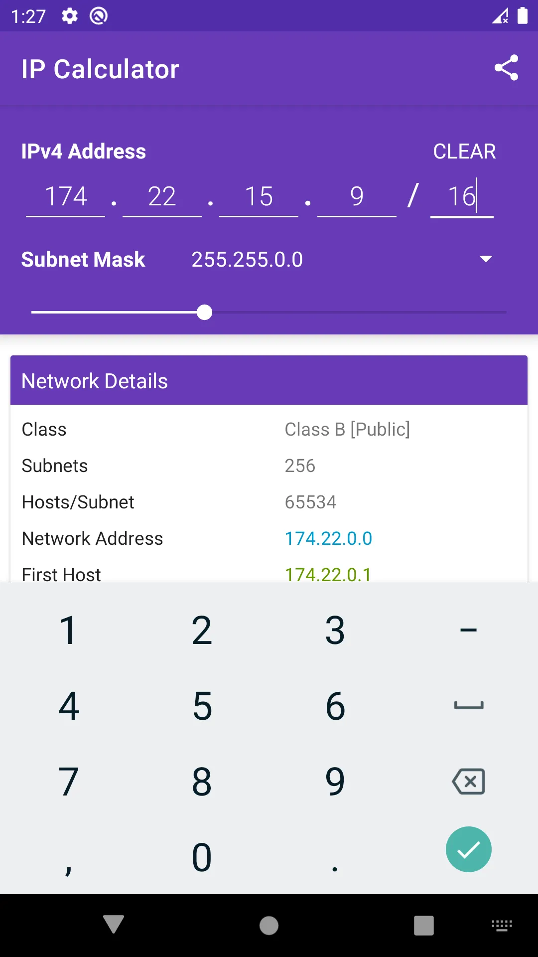 IP Calculator | Indus Appstore | Screenshot