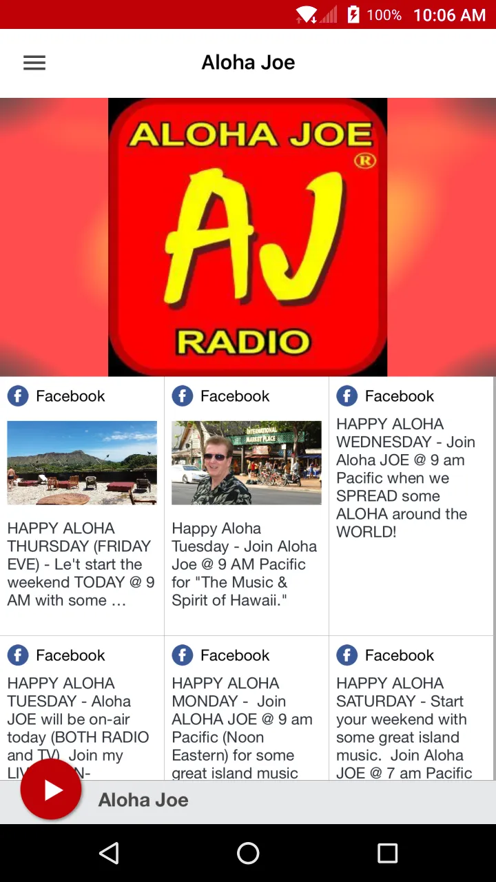 Aloha Joe Radio | Indus Appstore | Screenshot