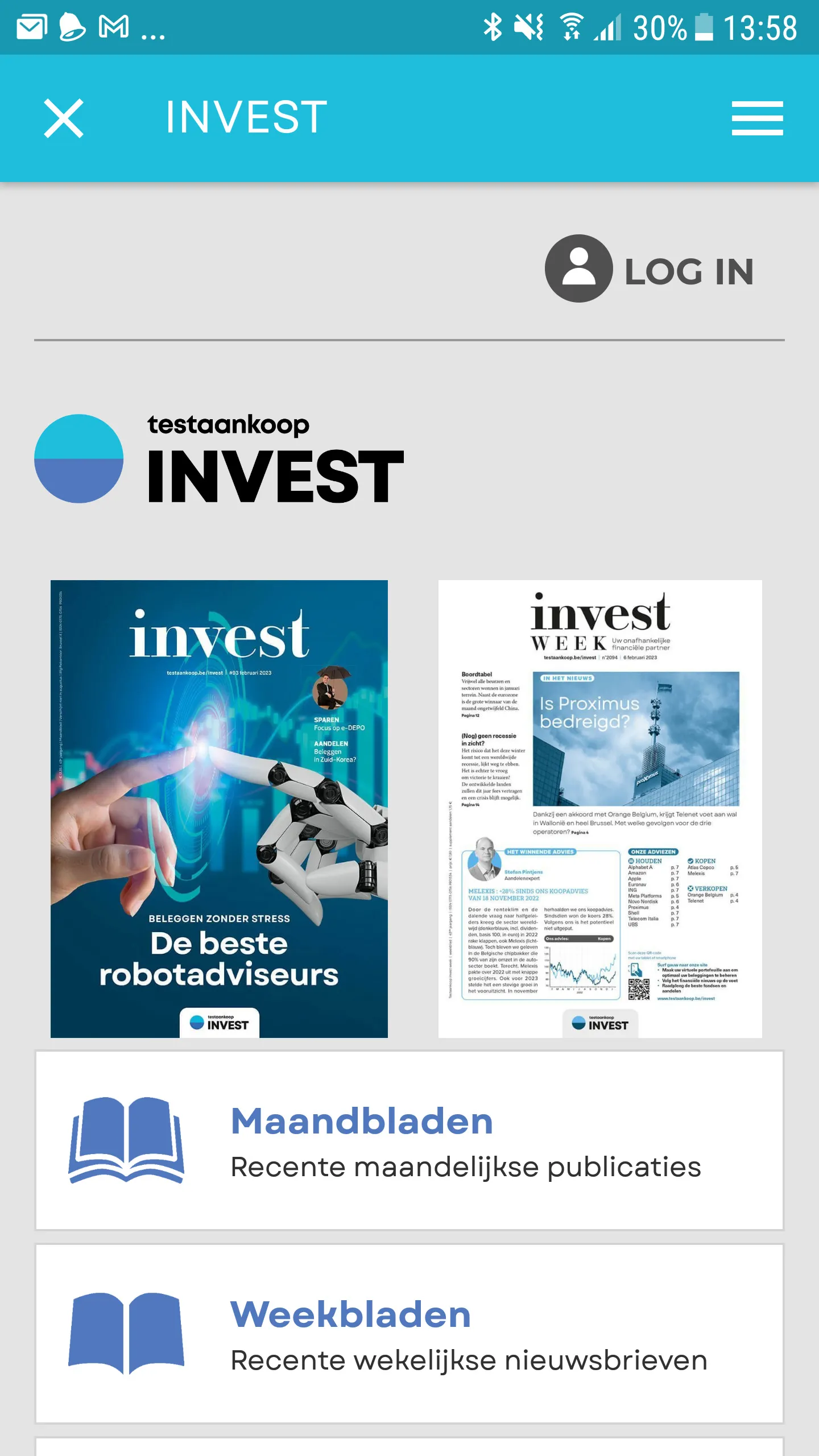 Testaankoop invest Digitaal | Indus Appstore | Screenshot