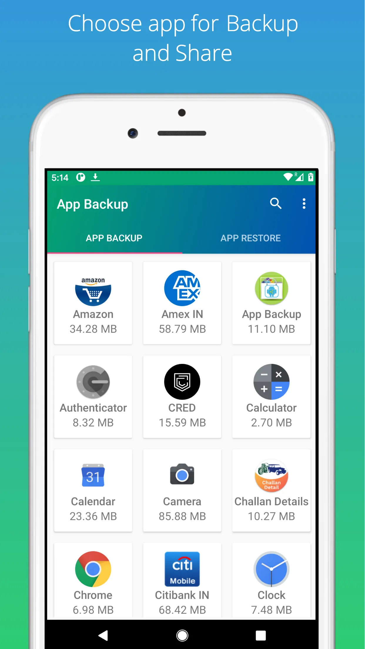 App Backup and Restore | Indus Appstore | Screenshot