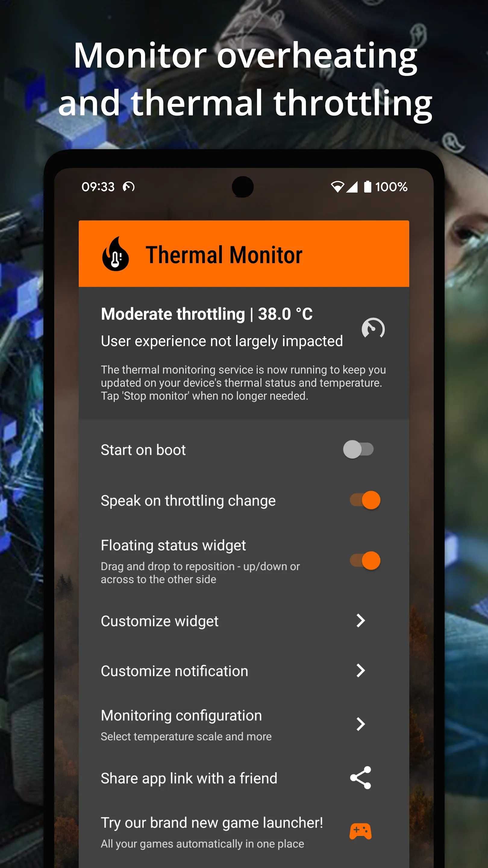 Thermal Monitor vs Temperature | Indus Appstore | Screenshot