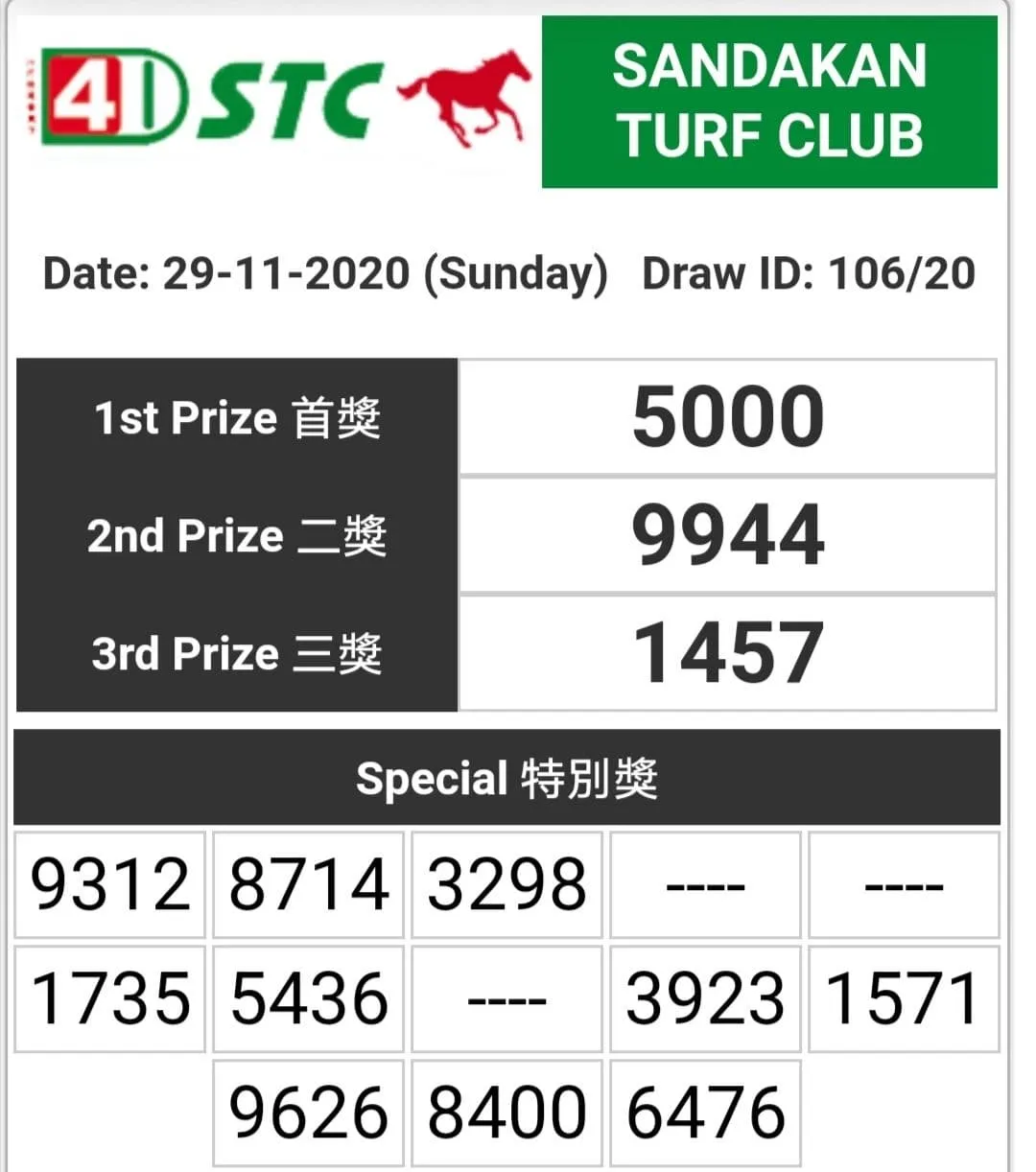 4D Live Draw Result | Indus Appstore | Screenshot