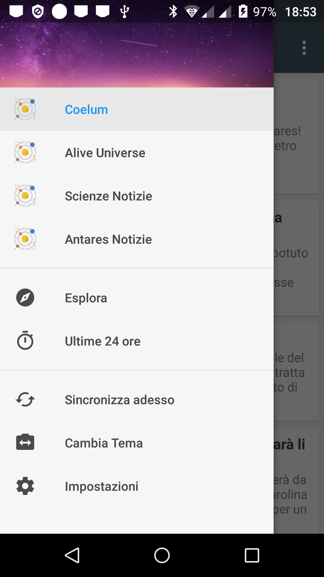 Astronomia Notizie | Indus Appstore | Screenshot