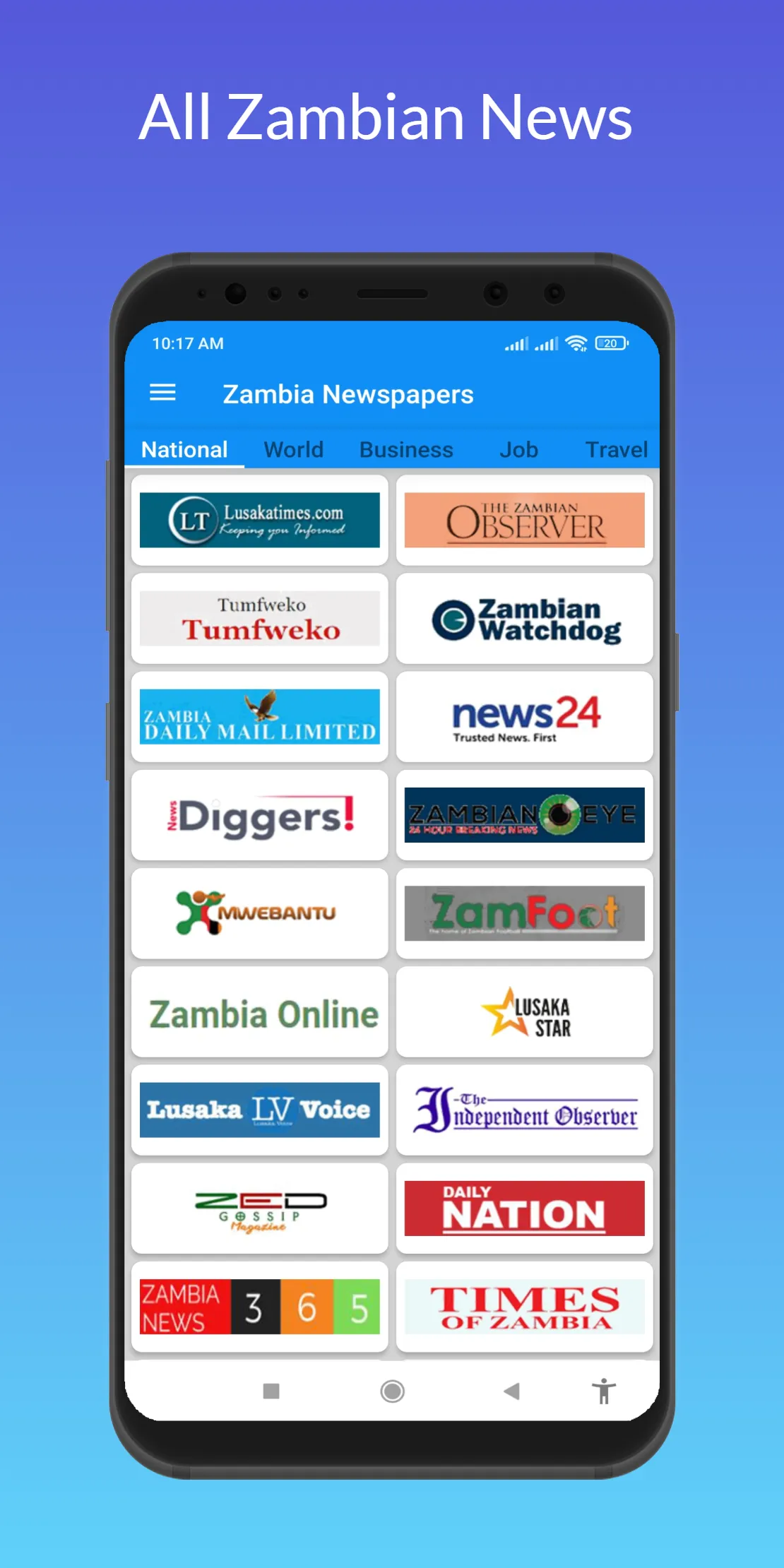 All Zambia Newspapers | Indus Appstore | Screenshot