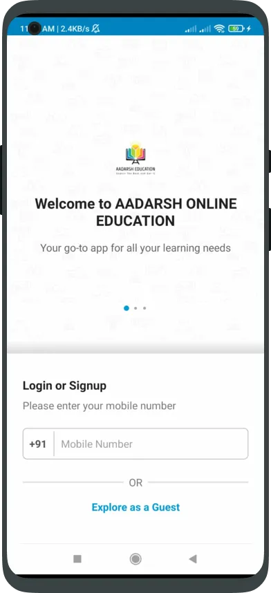 AADARSH ONLINE EDUCATION | Indus Appstore | Screenshot