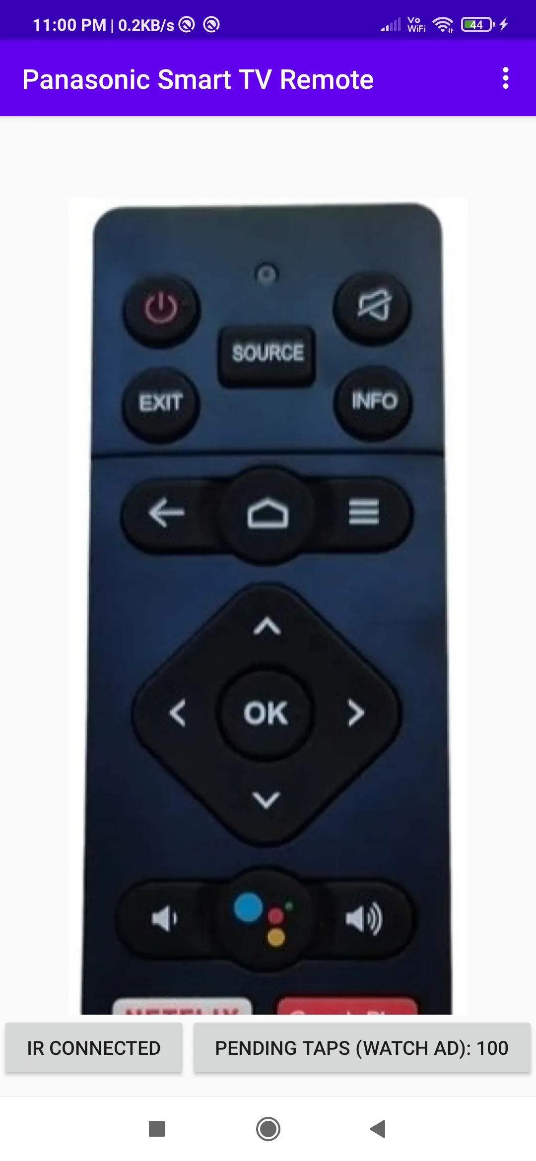 Panasonic Smart TV Remote App | Indus Appstore | Screenshot