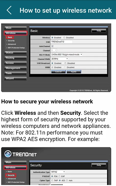 Trendnet Wifi Router Guide | Indus Appstore | Screenshot