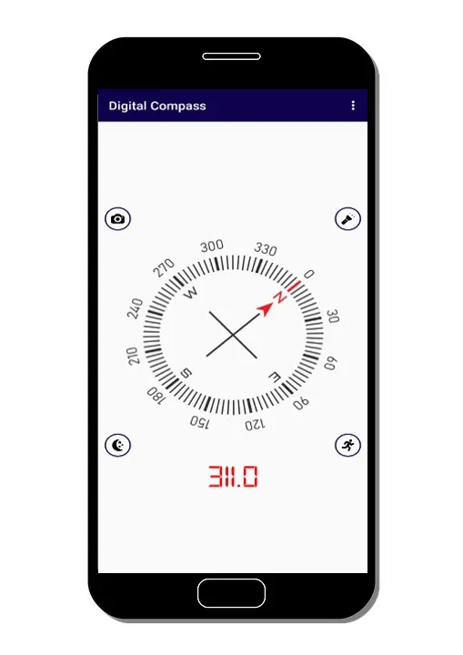 Digital Compass | Step Counter | Indus Appstore | Screenshot