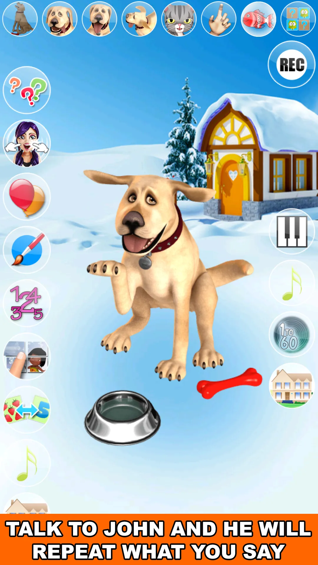 Talking John Dog Frozen City | Indus Appstore | Screenshot