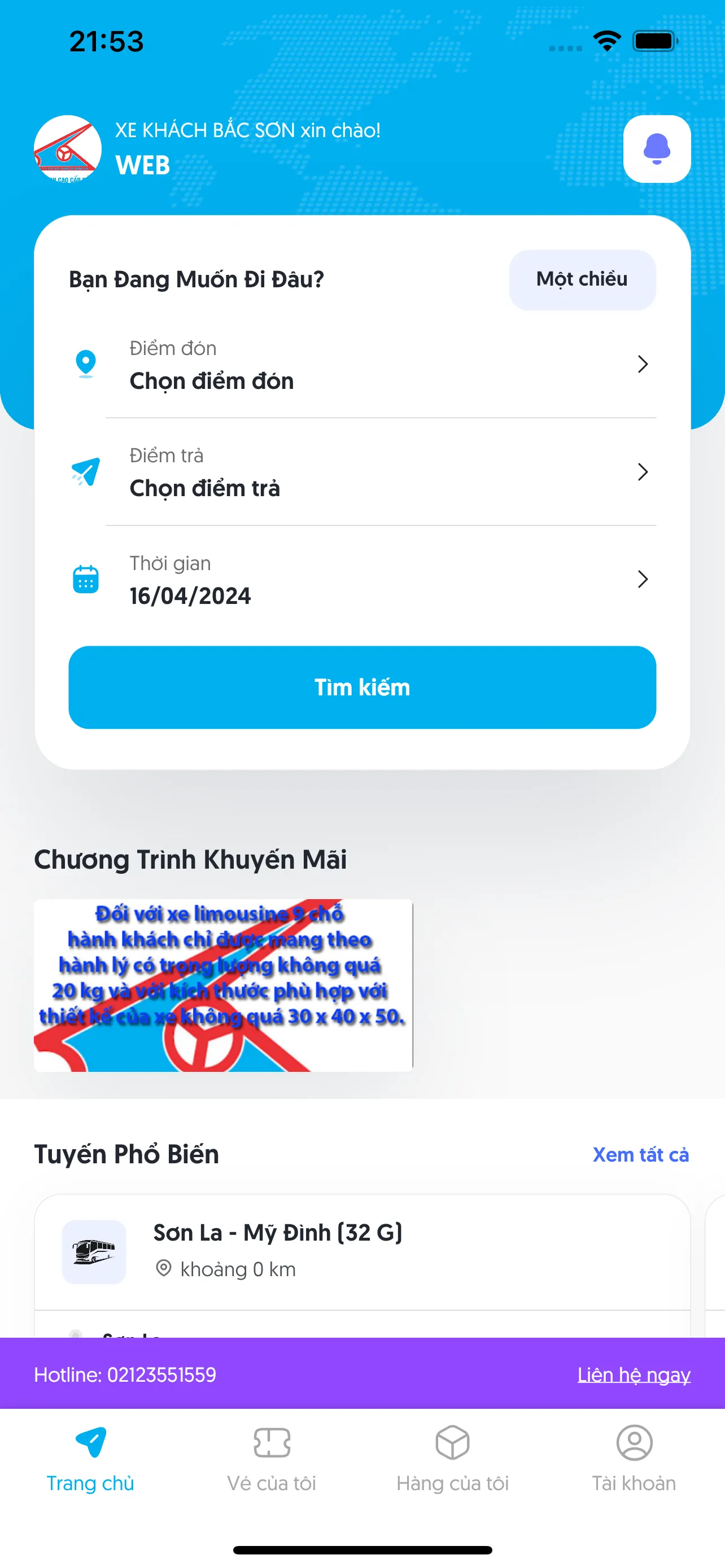 Đặt vé xe Bắc Sơn | Indus Appstore | Screenshot