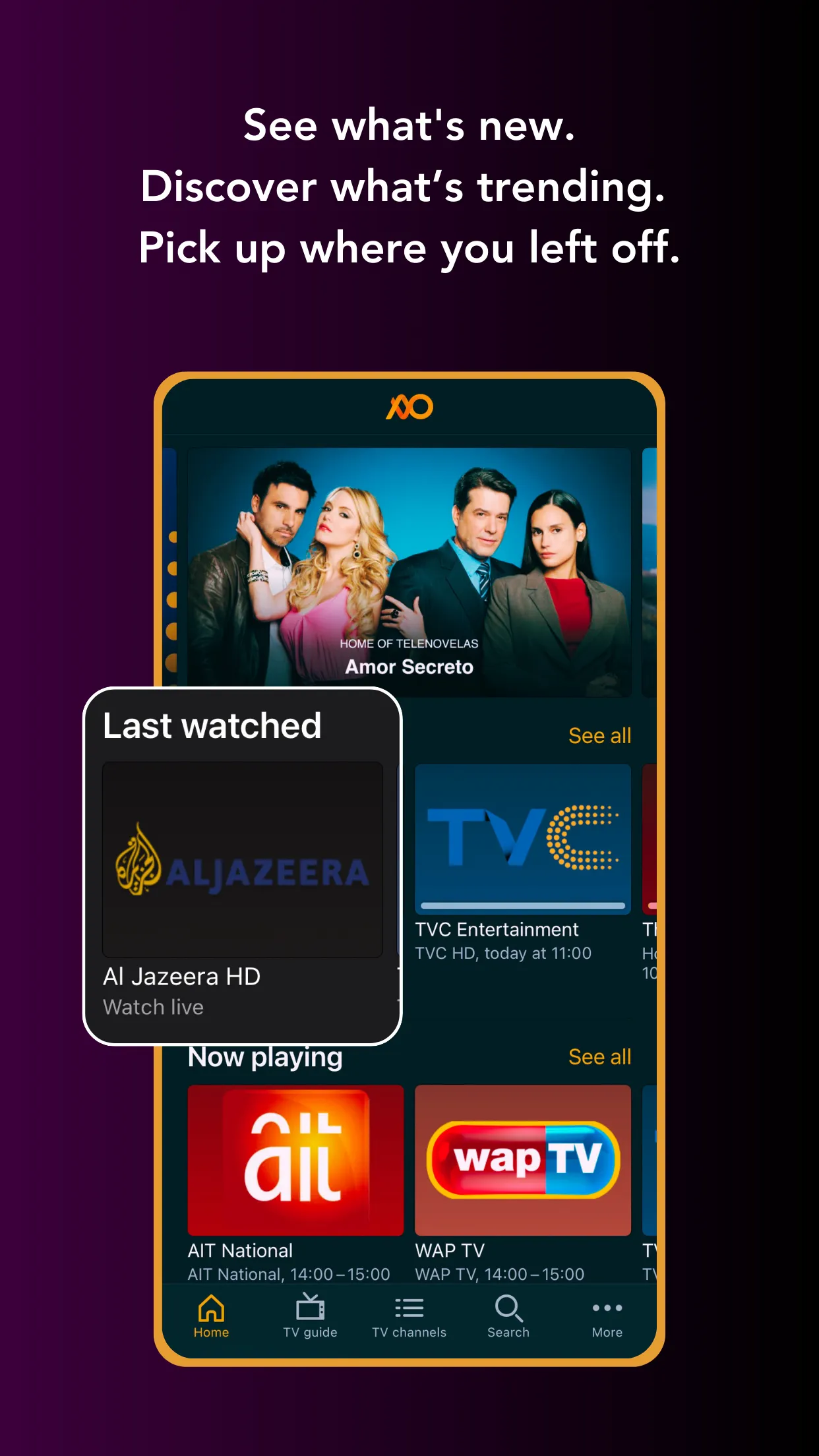 AVO TV - Live and On-Demand TV | Indus Appstore | Screenshot