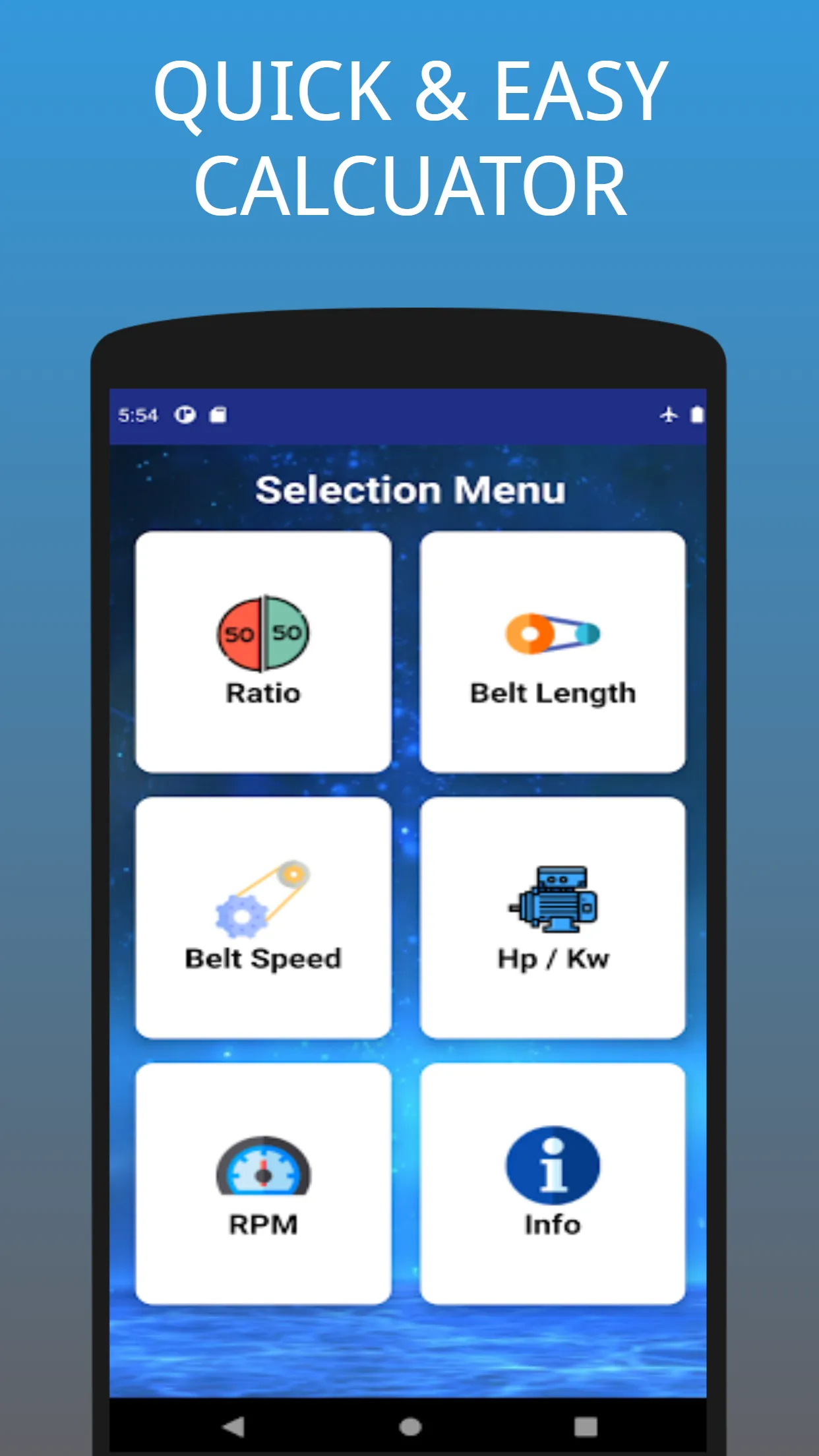 Pulley Calculator | Indus Appstore | Screenshot